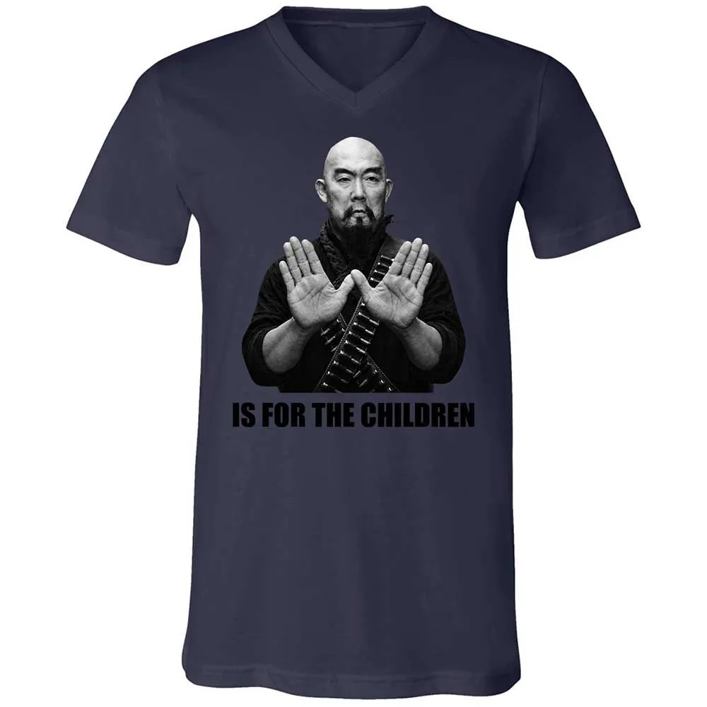 Unisex V-Neck T-Shirt - 3CB48MJ4 - Navy - 12