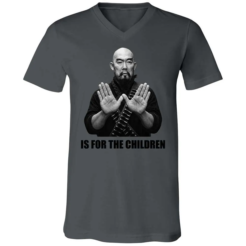 Unisex V-Neck T-Shirt - 3CB48MJ4 - Asphalt - 16