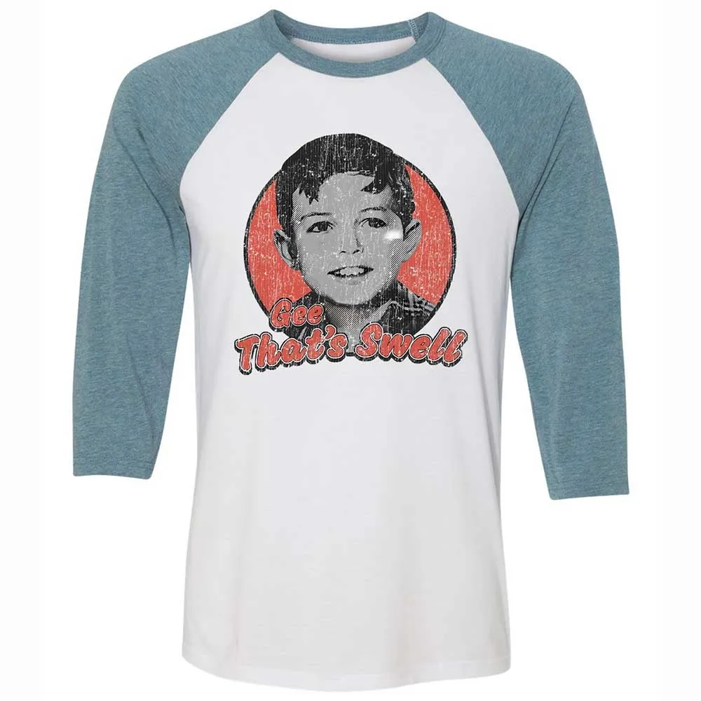 Unisex 3/4 Baseball Tee - GR6WSXSQ - White/Denim - 3