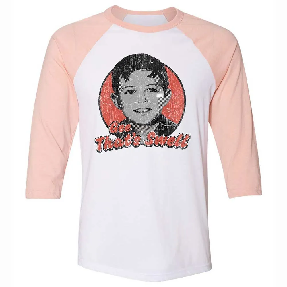 Unisex 3/4 Baseball Tee - GR6WSXSQ - White/Heather Peach - 5