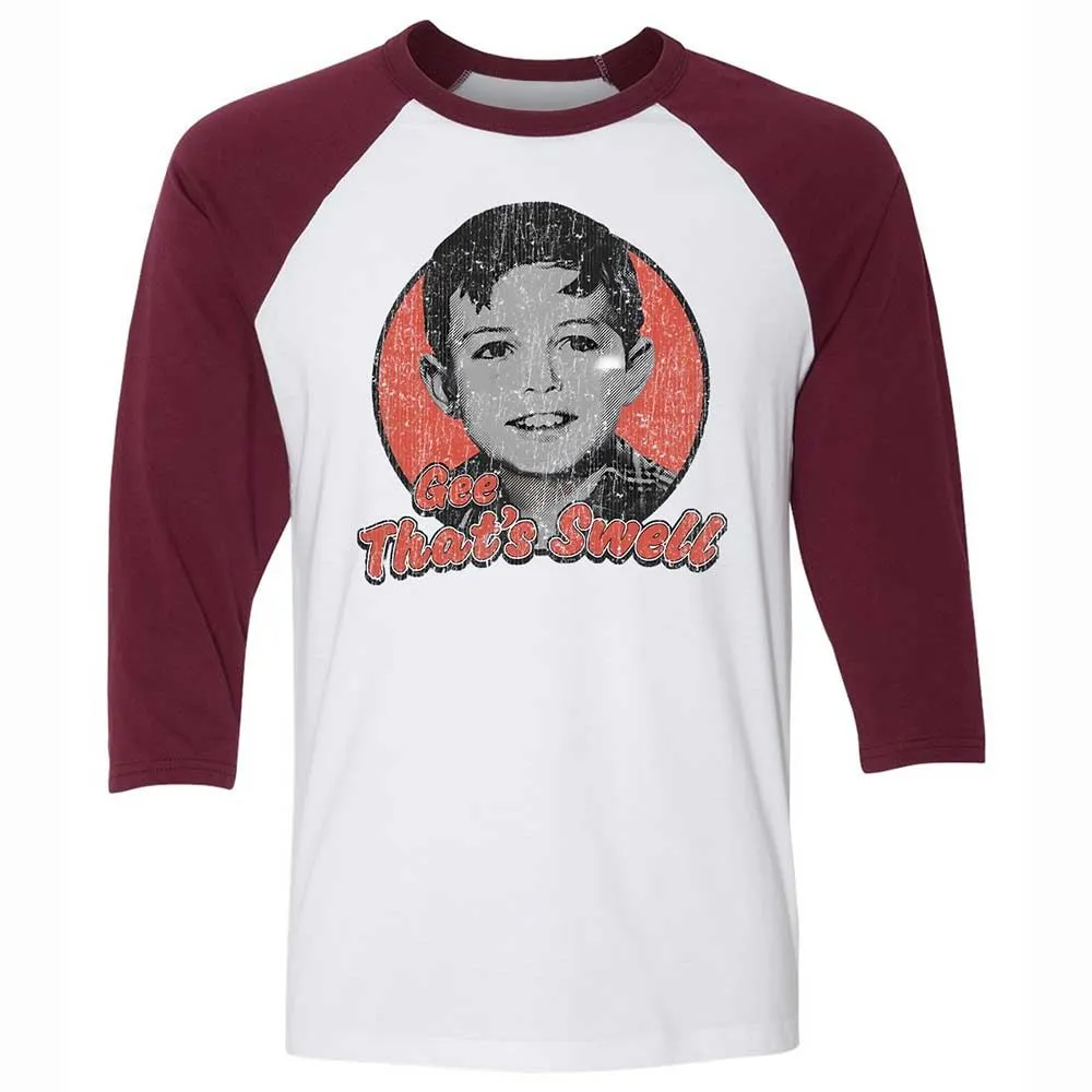 Unisex 3/4 Baseball Tee - GR6WSXSQ - White/Maroon - 7
