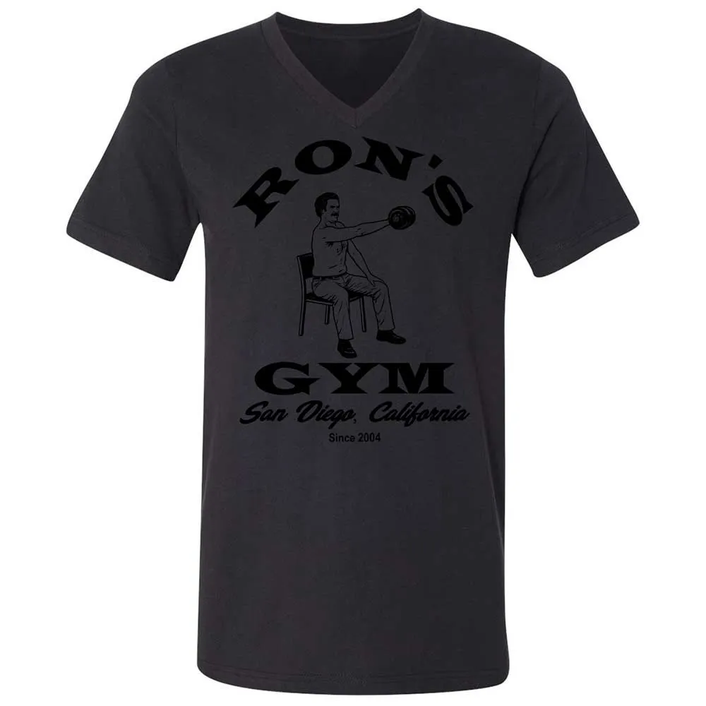Unisex V-Neck T-Shirt - FQL6P728 - Black - 11