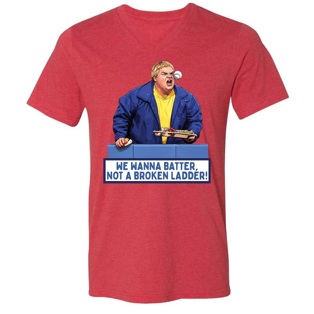 Unisex V-Neck T-Shirt - TU2NT2KB - Heather Red - 6