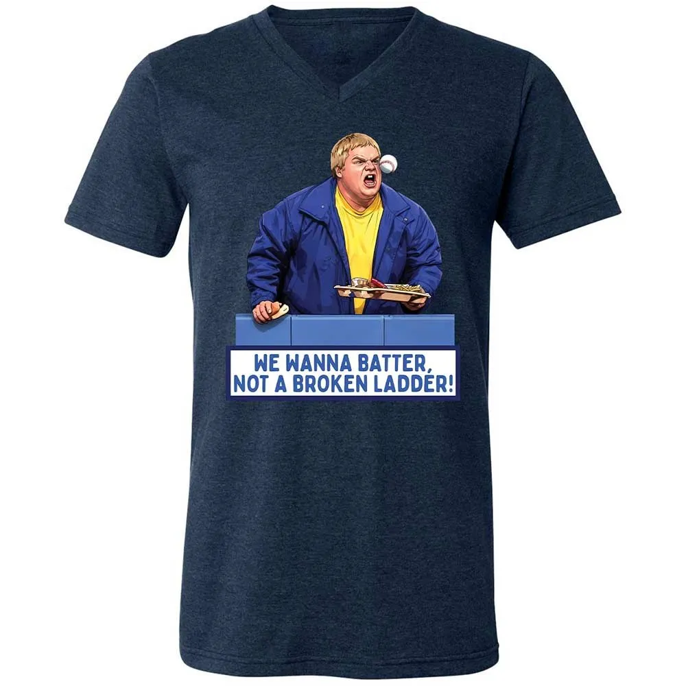 Unisex V-Neck T-Shirt - TU2NT2KB - Heather Navy - 13