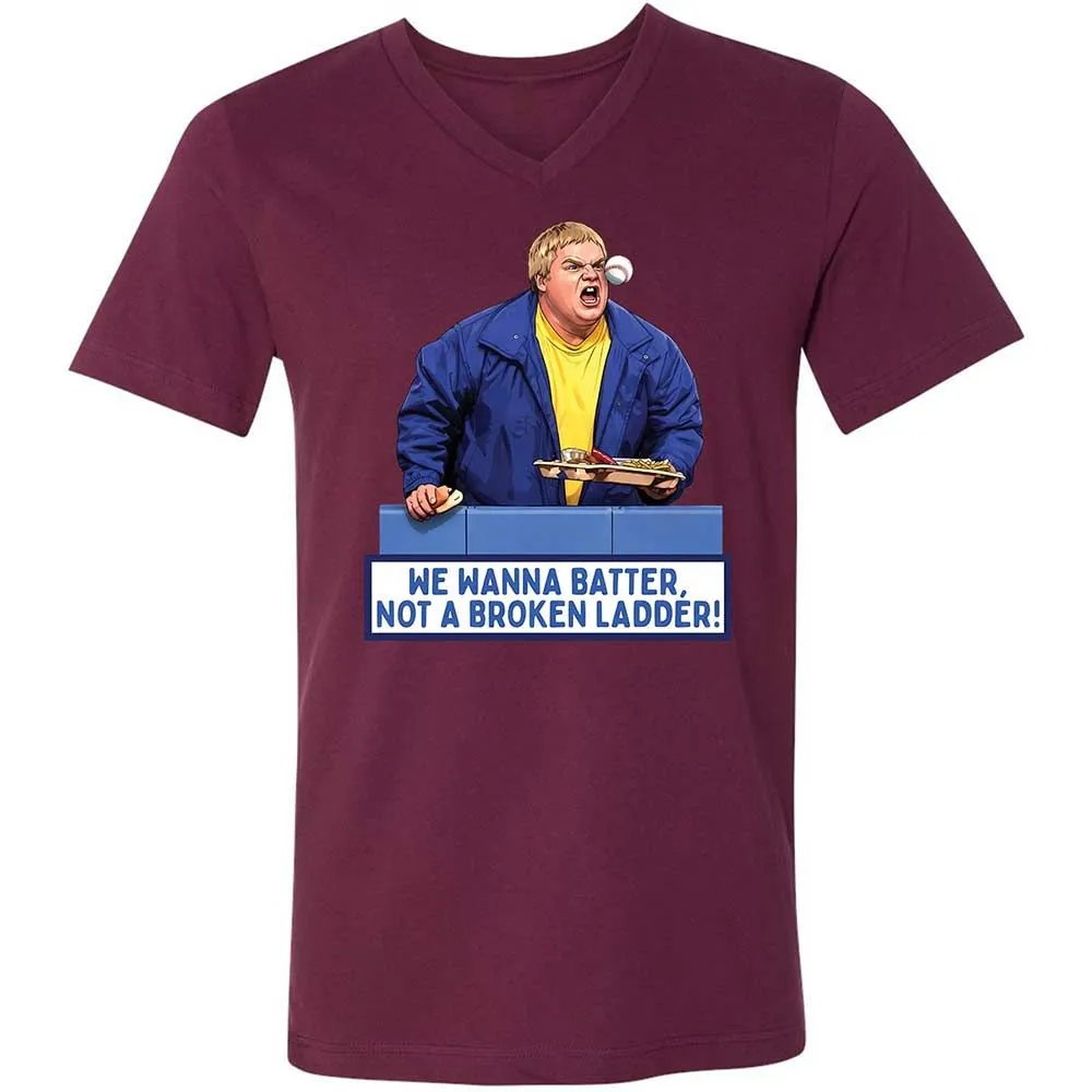 Unisex V-Neck T-Shirt - TU2NT2KB - Maroon - 14