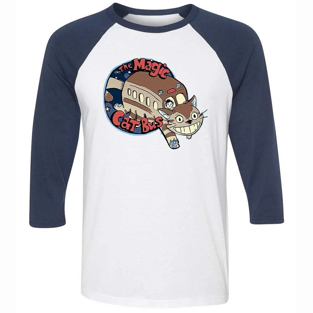 The Magic Catbus - White/Navy - 8