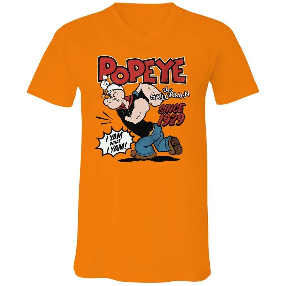 Unisex V-Neck T-Shirt - VTB7XSS7 - Orange - 7