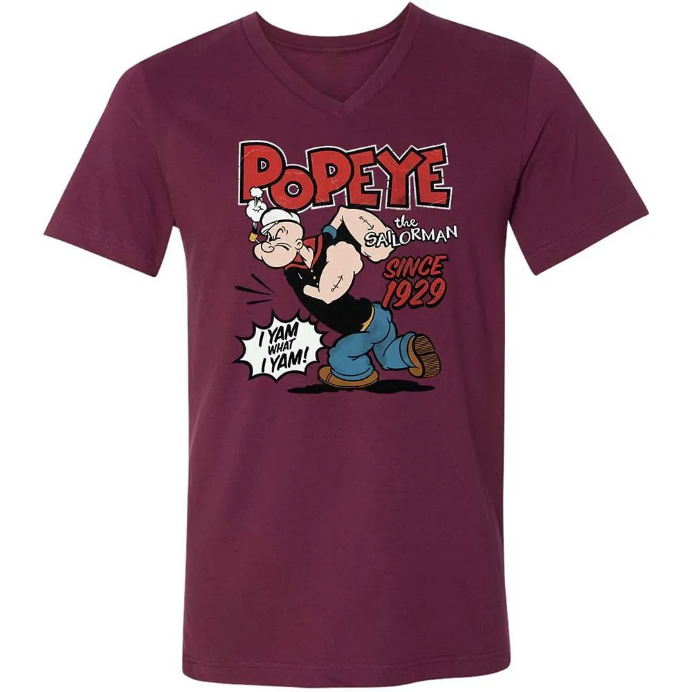 Unisex V-Neck T-Shirt - VTB7XSS7 - Maroon - 14