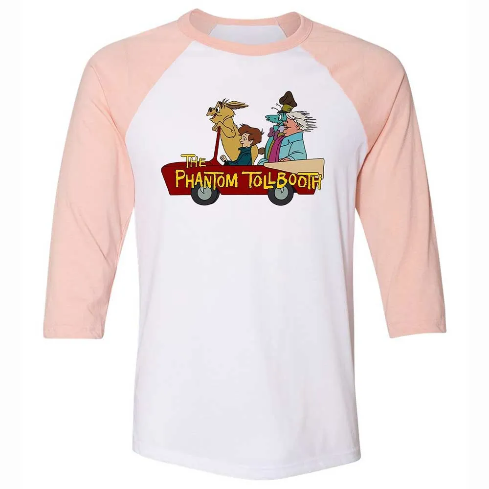 Unisex 3/4 Baseball Tee - MWYVQ9F1 - White/Heather Peach - 5