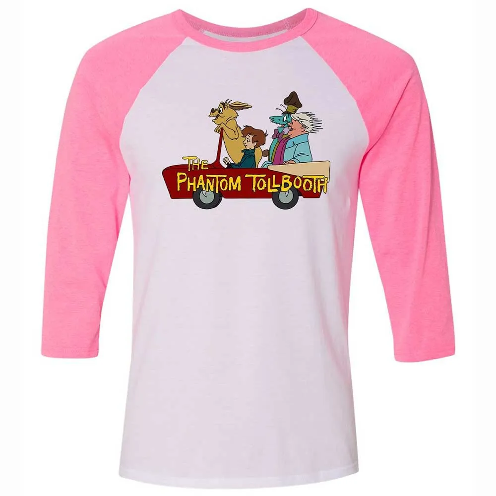 Unisex 3/4 Baseball Tee - MWYVQ9F1 - White/Neon Pink - 12