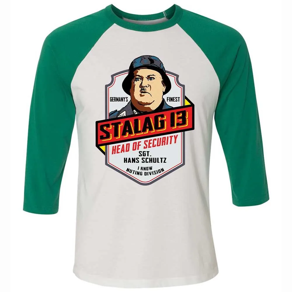 Unisex 3/4 Baseball Tee - 2MKHQLFV - White/Kelly - 6