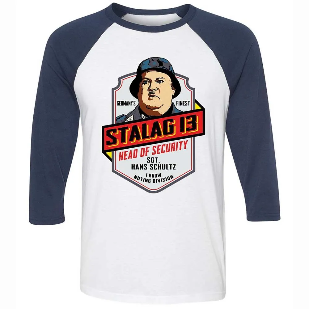 Unisex 3/4 Baseball Tee - 2MKHQLFV - White/Navy - 8