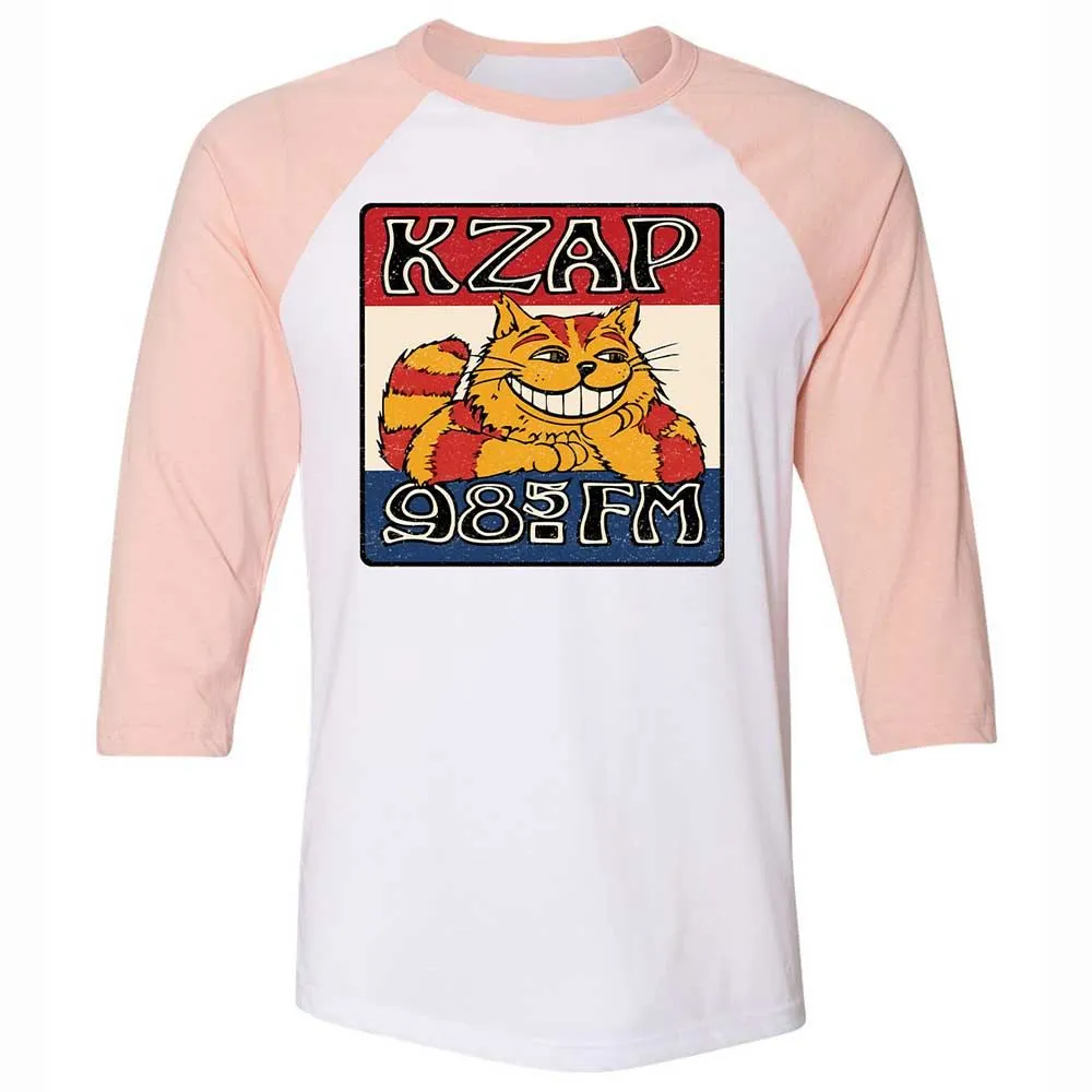 Unisex 3/4 Baseball Tee - CLFWGWH7 - White/Heather Peach - 5