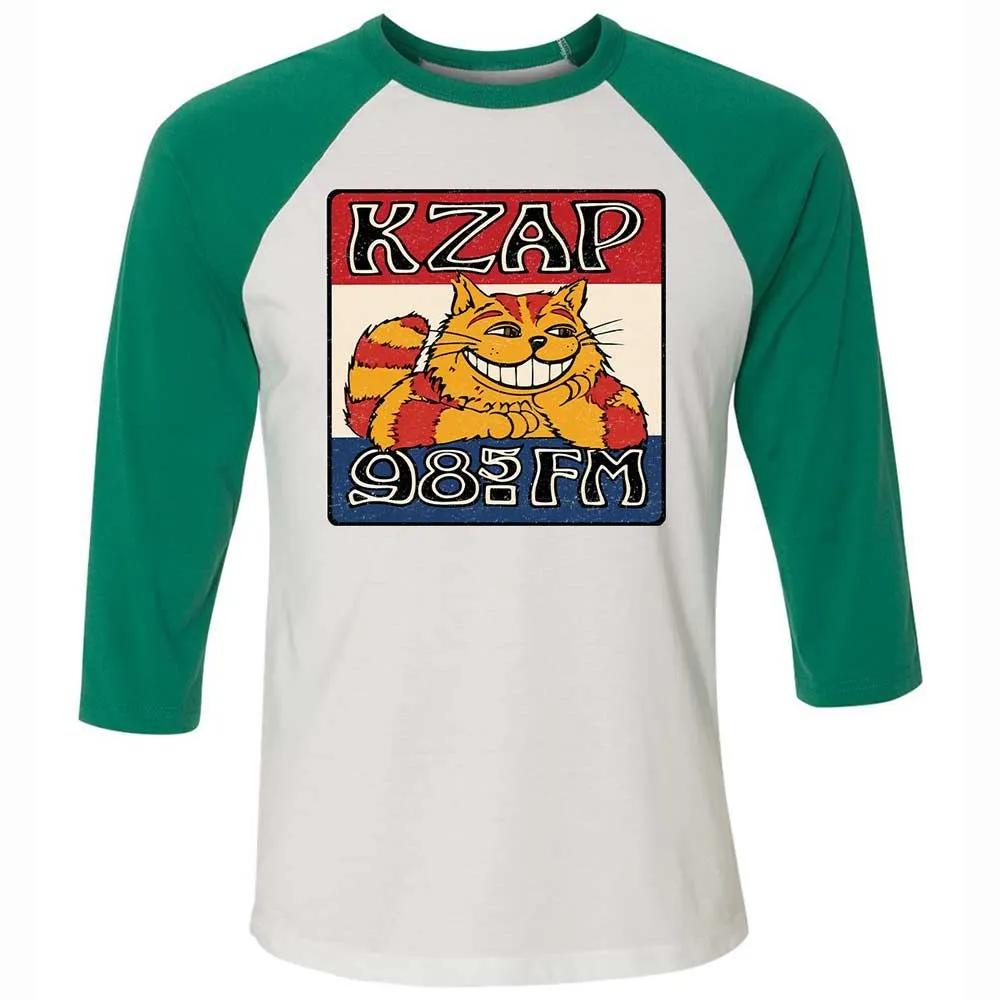 Unisex 3/4 Baseball Tee - CLFWGWH7 - White/Kelly - 6