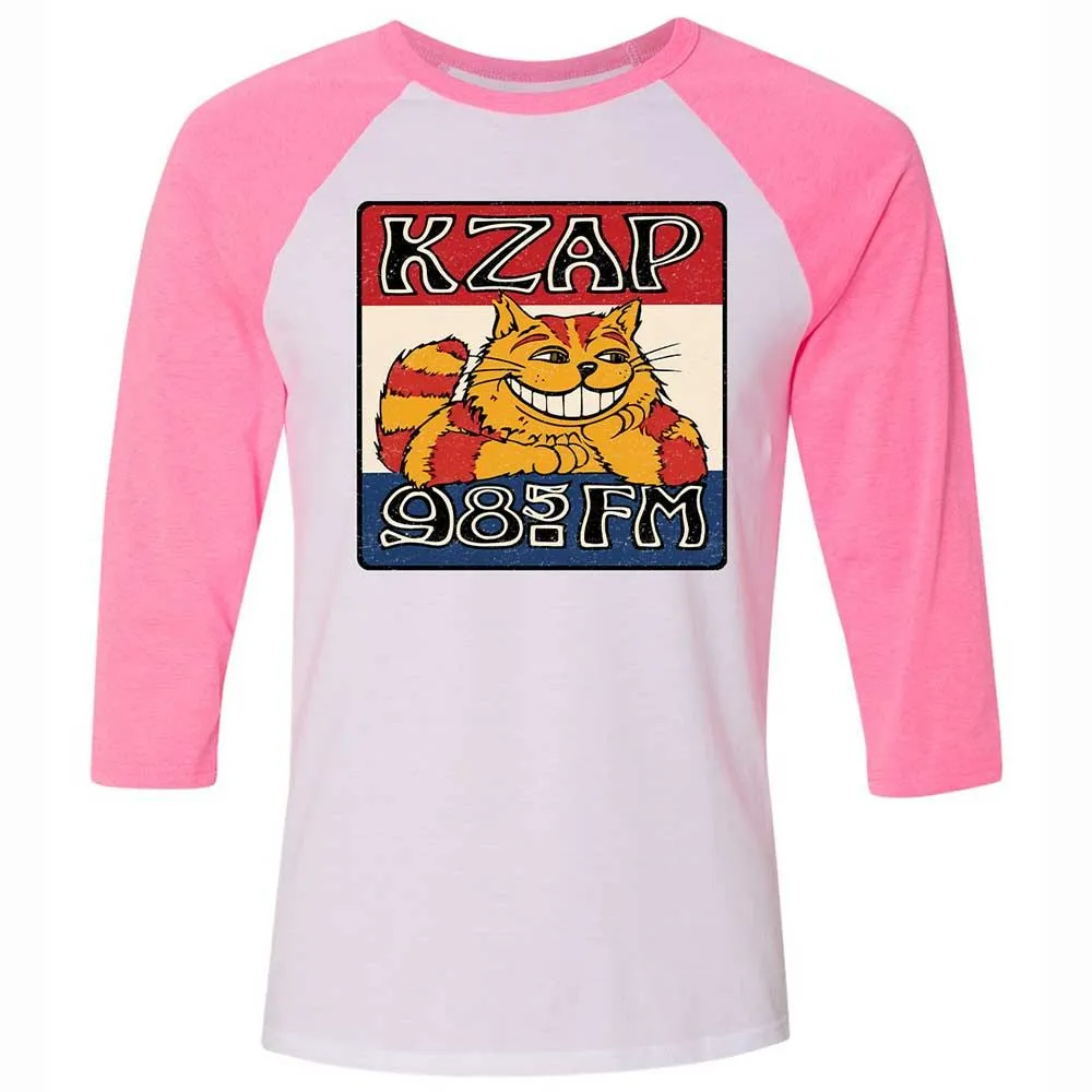 Unisex 3/4 Baseball Tee - CLFWGWH7 - White/Neon Pink - 12