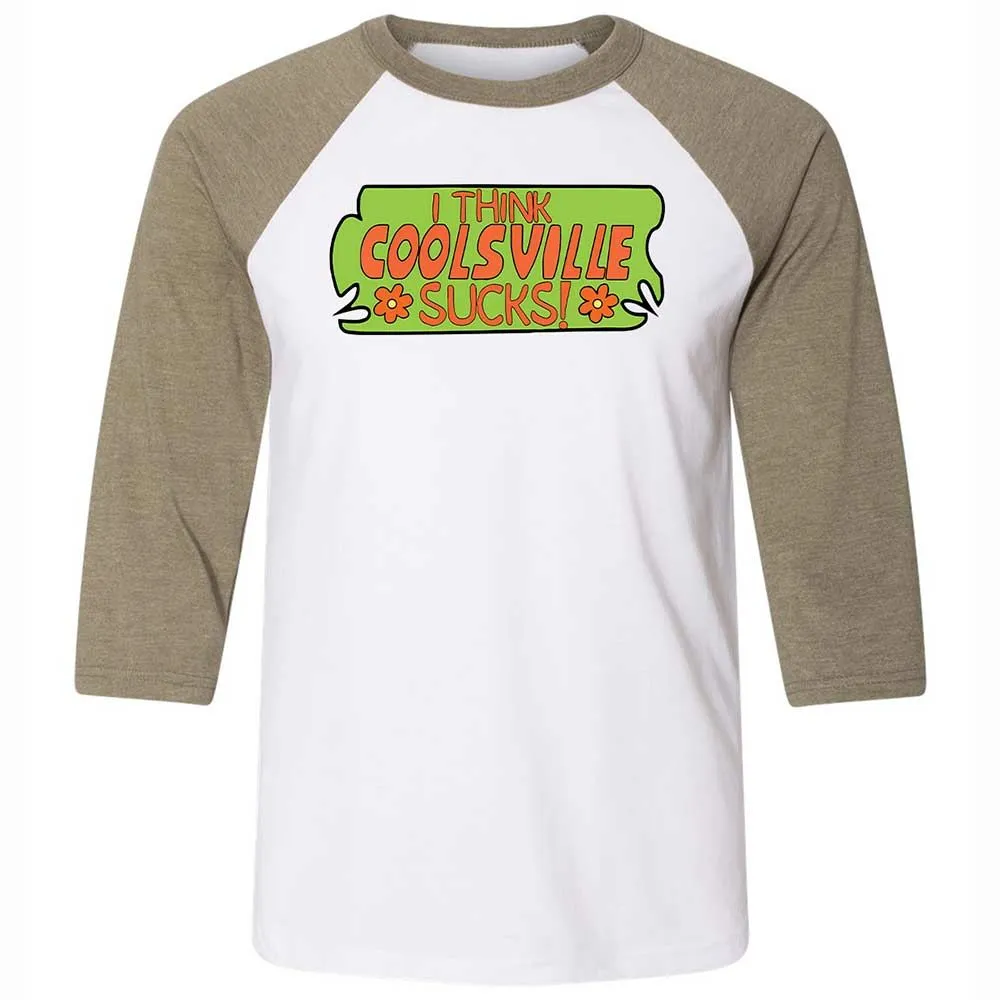 I Think Coolsville Sucks - White/Heather Olive - 4