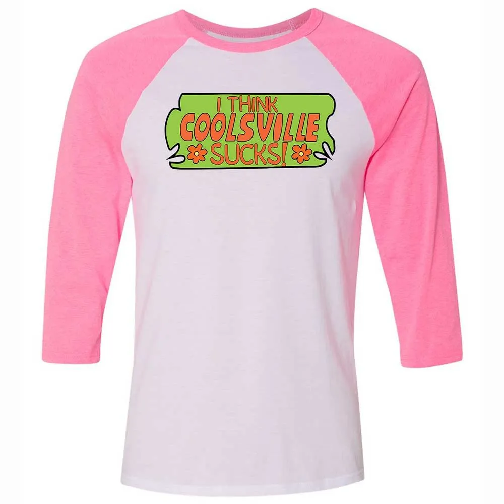 I Think Coolsville Sucks - White/Neon Pink - 12