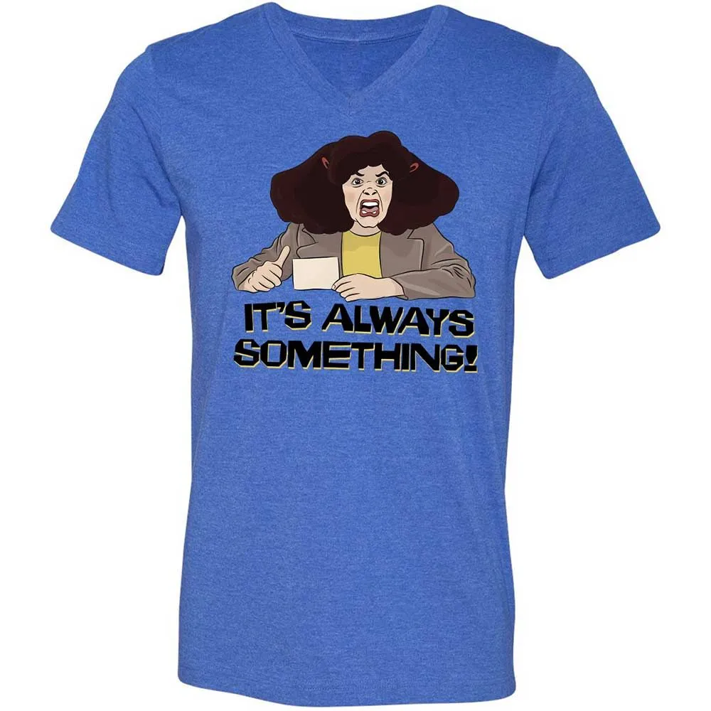 Unisex V-Neck T-Shirt - PC6CZHPD - Heather True Royal - 4