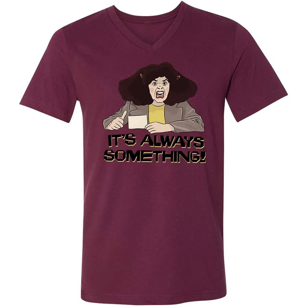 Unisex V-Neck T-Shirt - PC6CZHPD - Maroon - 14