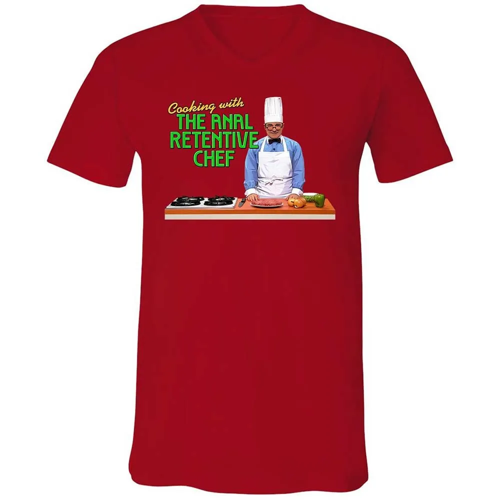 Unisex V-Neck T-Shirt - M6QQ6ZHC - Red - 5