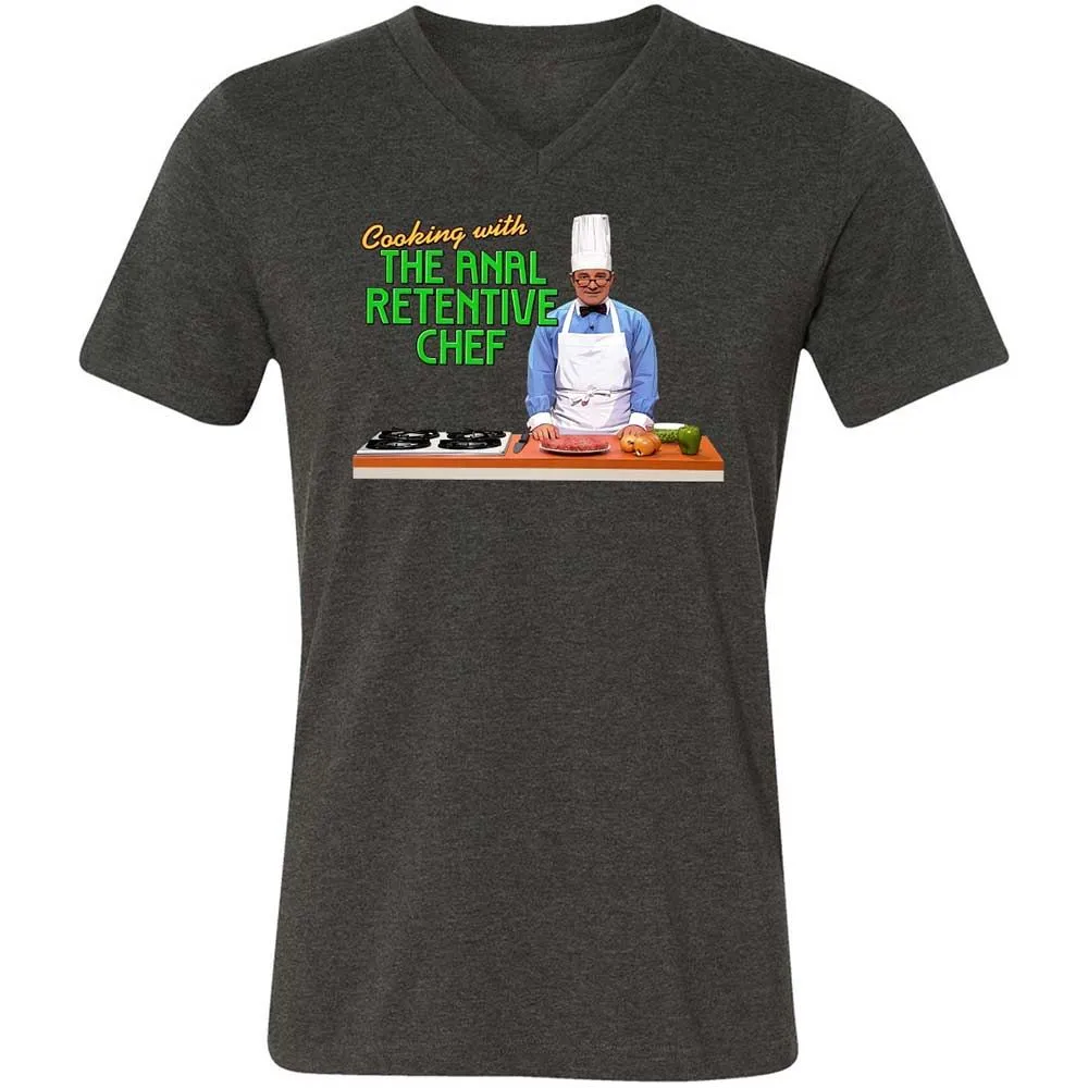 Unisex V-Neck T-Shirt - M6QQ6ZHC - Dark Grey Heather - 8