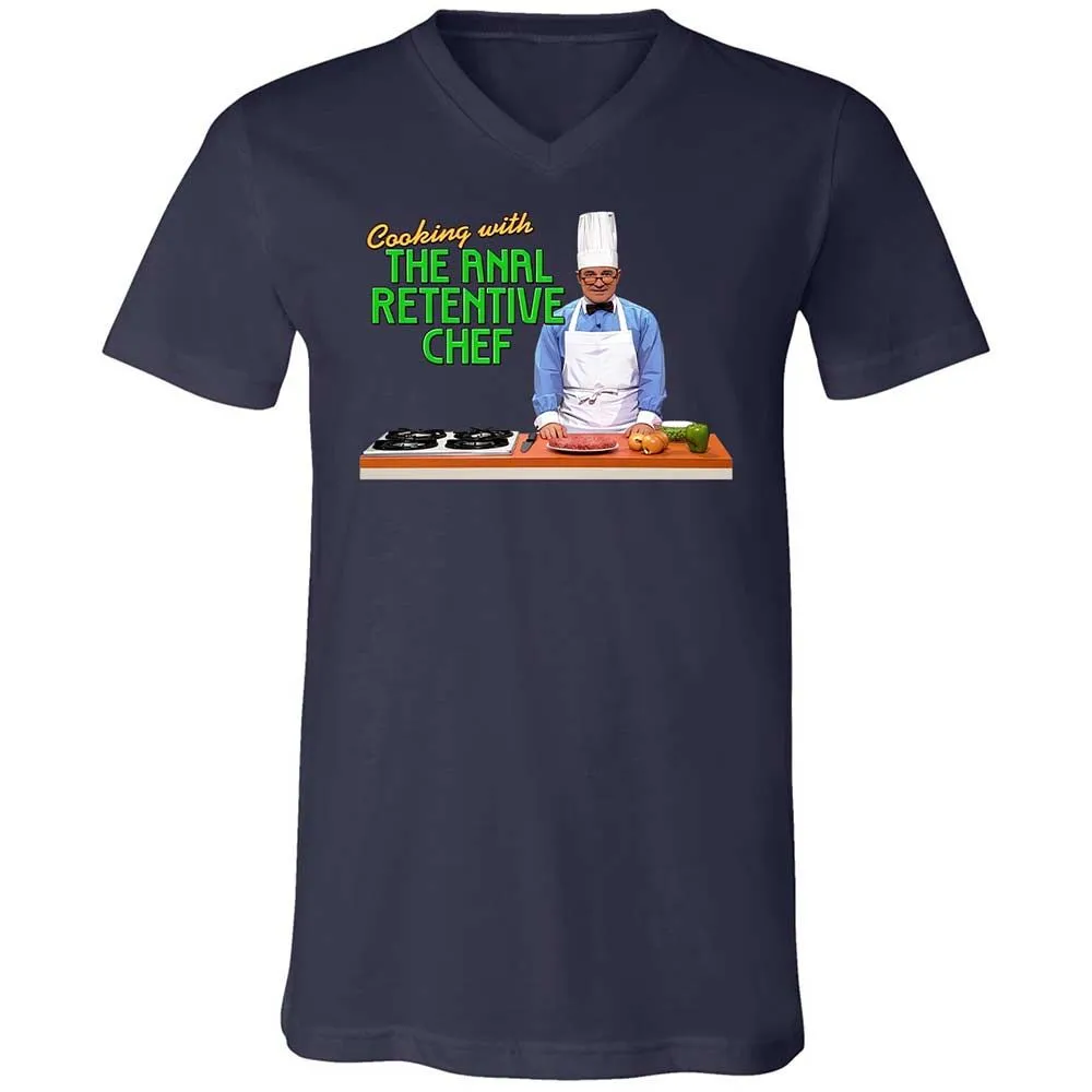 Unisex V-Neck T-Shirt - M6QQ6ZHC - Navy - 12