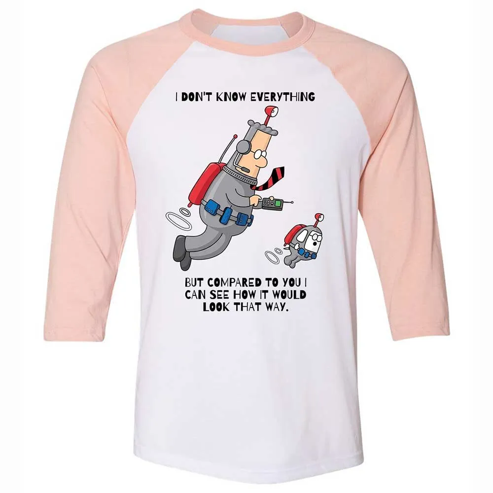 I don't know everything - White/Heather Peach - 5