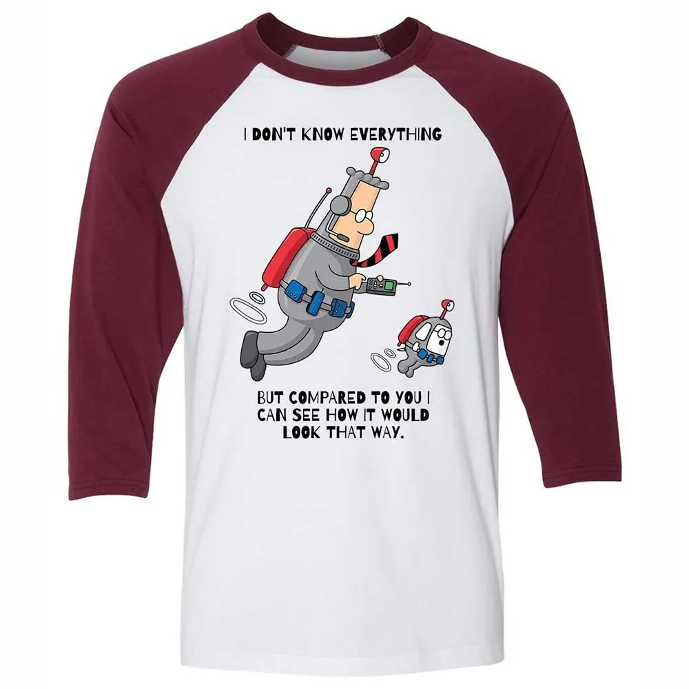 I don't know everything - White/Maroon - 7