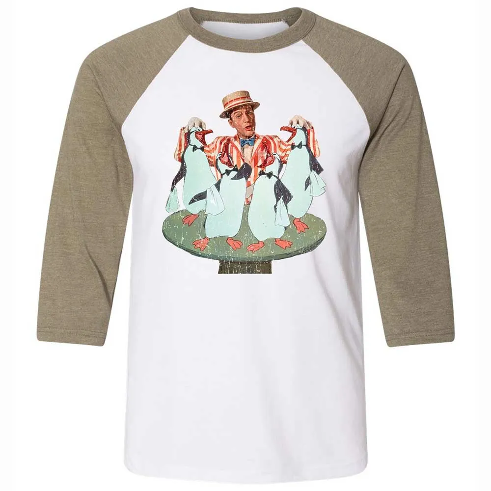 Unisex 3/4 Baseball Tee - R6H2YD4N - White/Heather Olive - 4