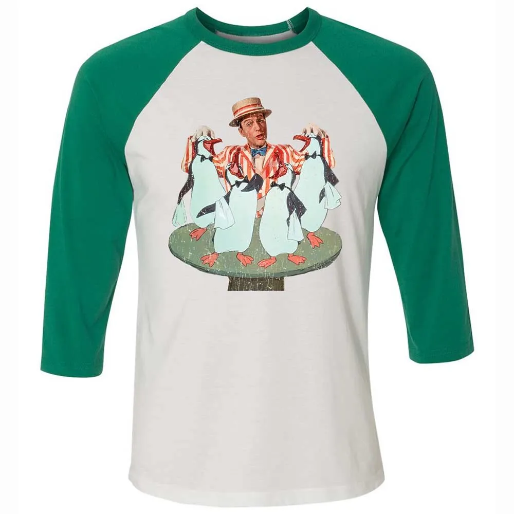 Unisex 3/4 Baseball Tee - R6H2YD4N - White/Kelly - 6