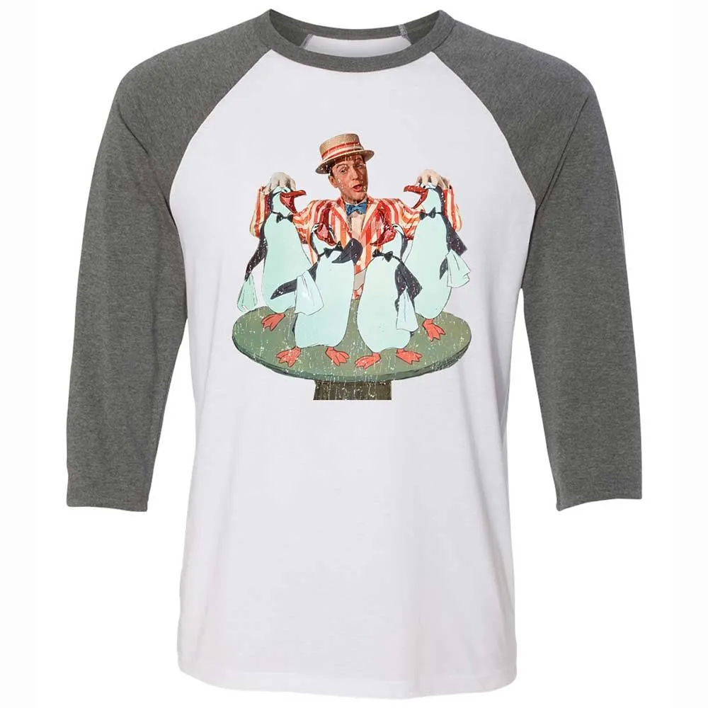 Unisex 3/4 Baseball Tee - R6H2YD4N - White/Deep Heather - 11