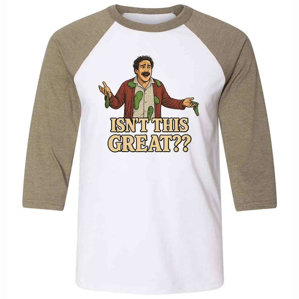 Unisex 3/4 Baseball Tee - ZD6APRUS - White/Heather Olive - 4