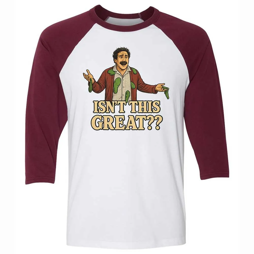 Unisex 3/4 Baseball Tee - ZD6APRUS - White/Maroon - 7
