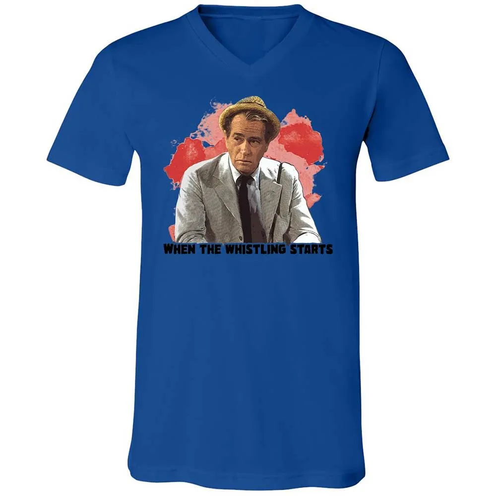 Unisex V-Neck T-Shirt - SKZ93UKW - True Royal - 3