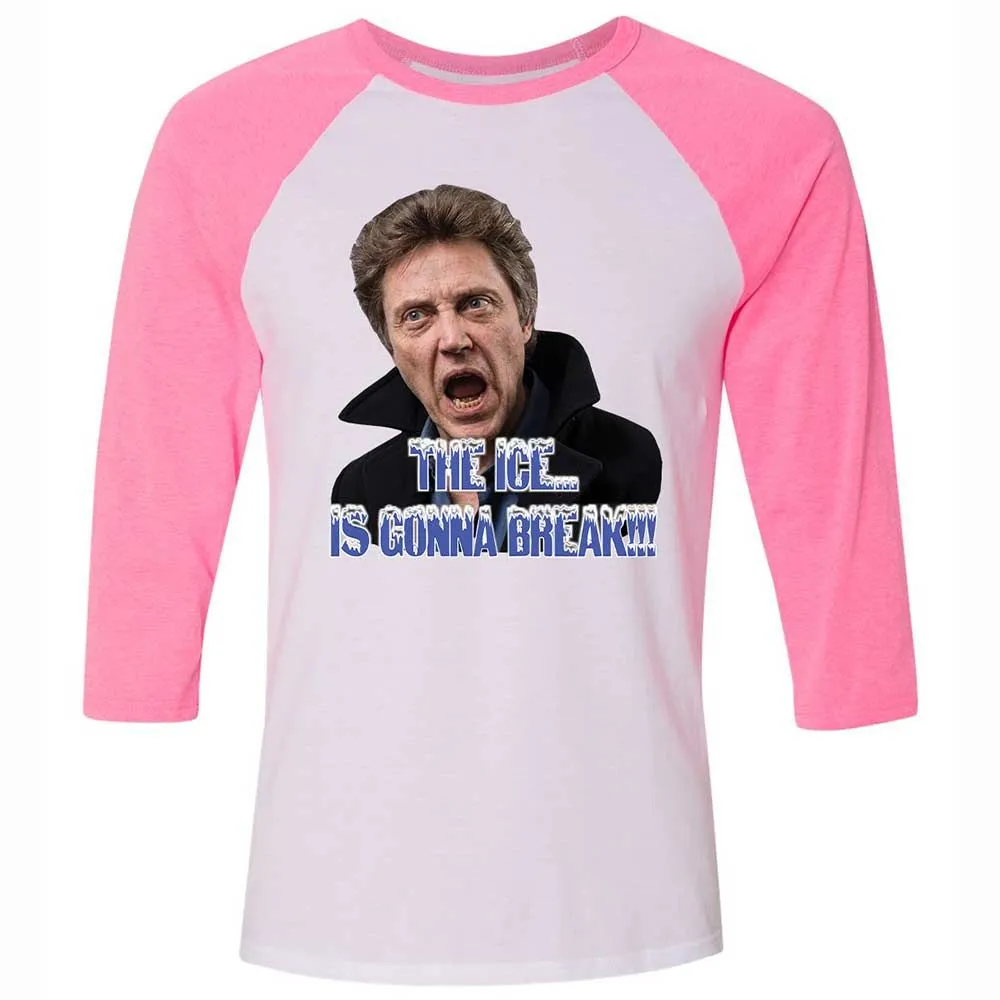 Unisex 3/4 Baseball Tee - 7AYBW49D - White/Neon Pink - 12
