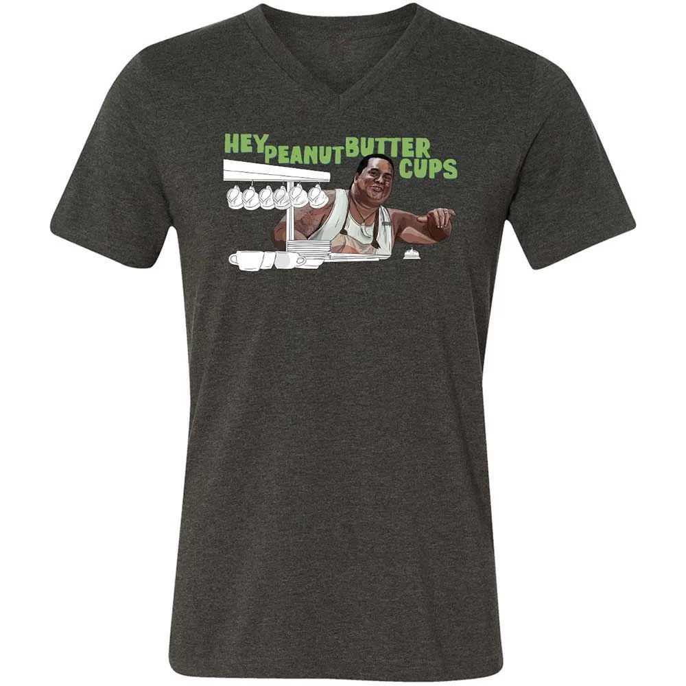 Unisex V-Neck T-Shirt - HWVL5234 - Dark Grey Heather - 8