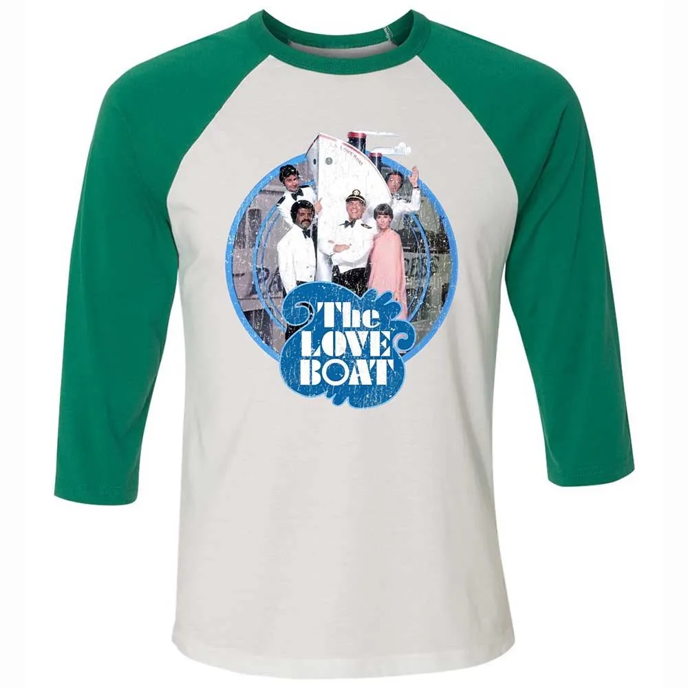Unisex 3/4 Baseball Tee - 5G2VY8KX - White/Kelly - 6