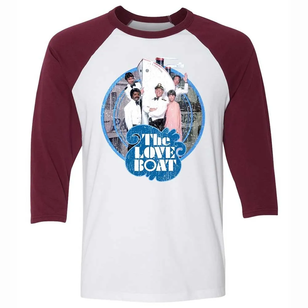 Unisex 3/4 Baseball Tee - 5G2VY8KX - White/Maroon - 7