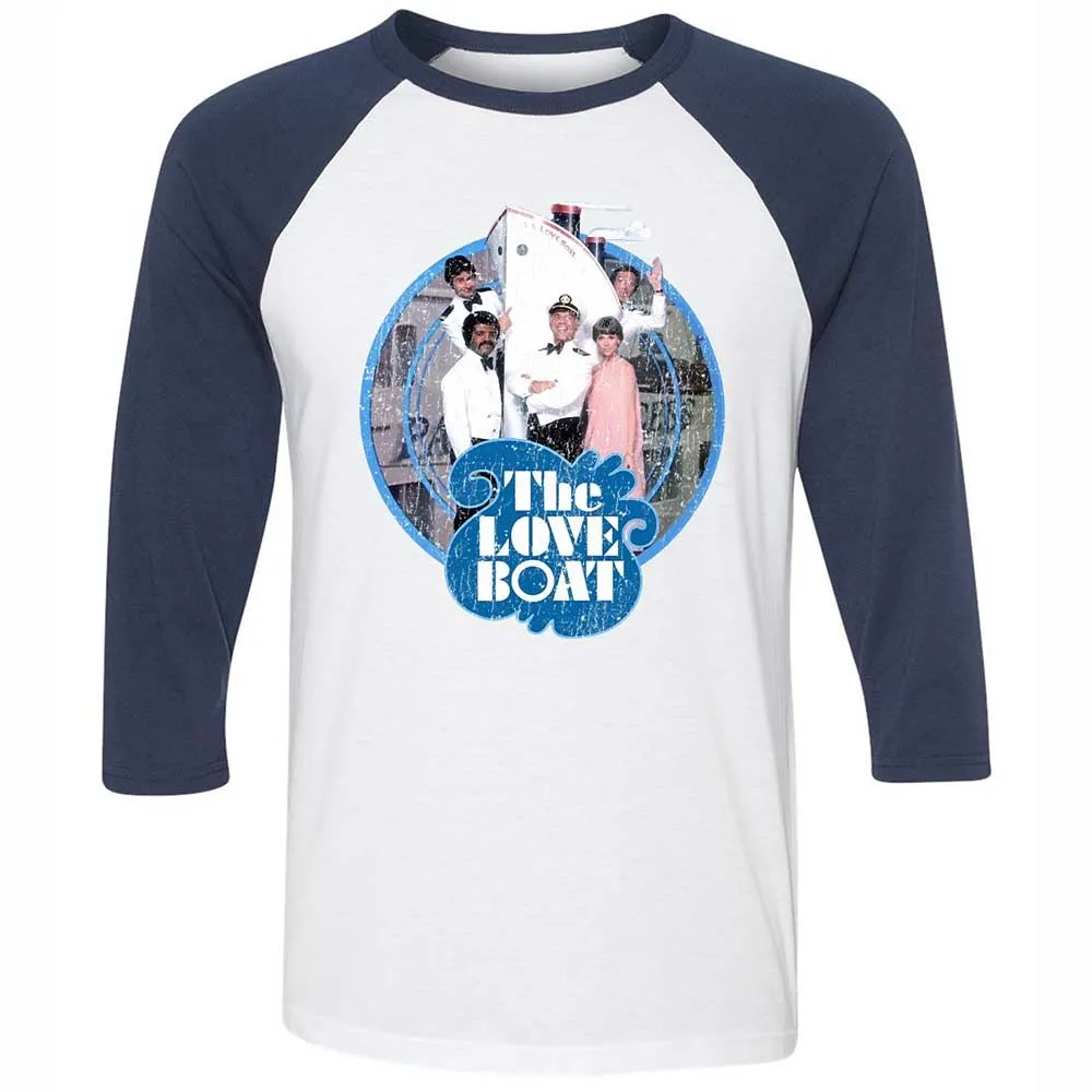 Unisex 3/4 Baseball Tee - 5G2VY8KX - White/Navy - 8