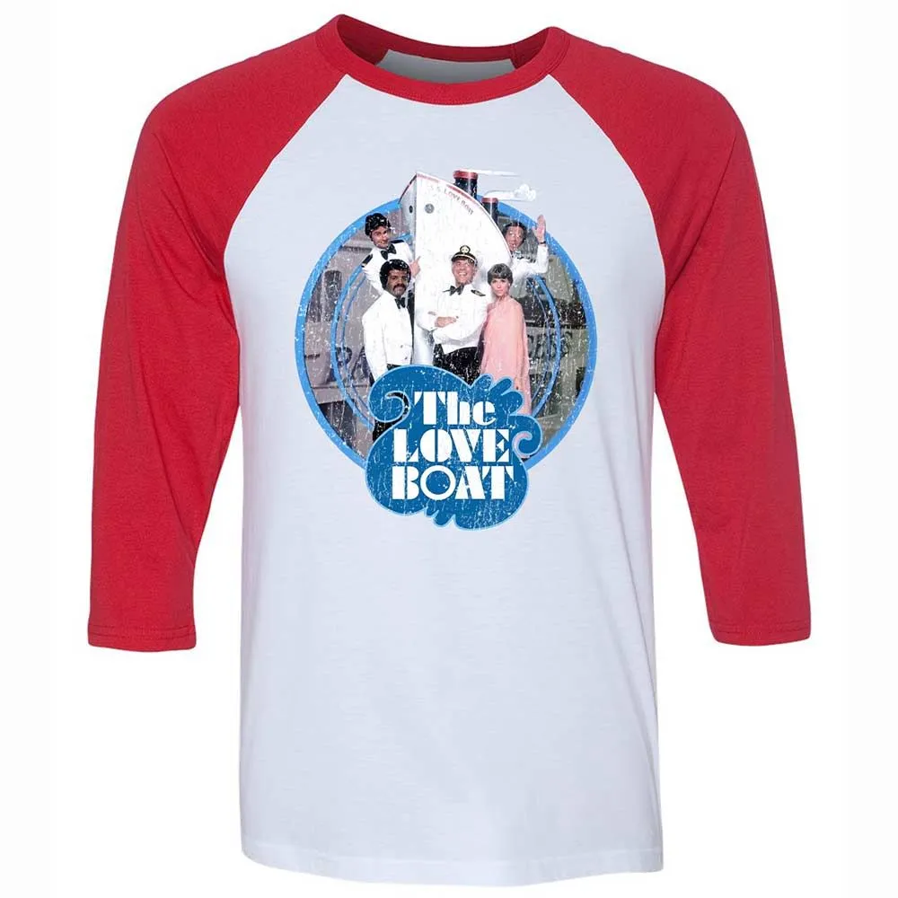 Unisex 3/4 Baseball Tee - 5G2VY8KX - White/Red - 9
