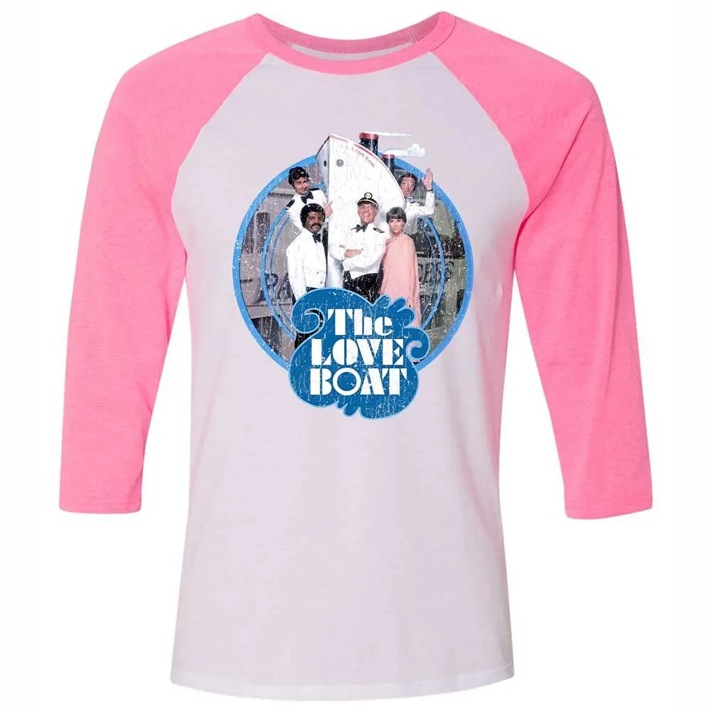 Unisex 3/4 Baseball Tee - 5G2VY8KX - White/Neon Pink - 12