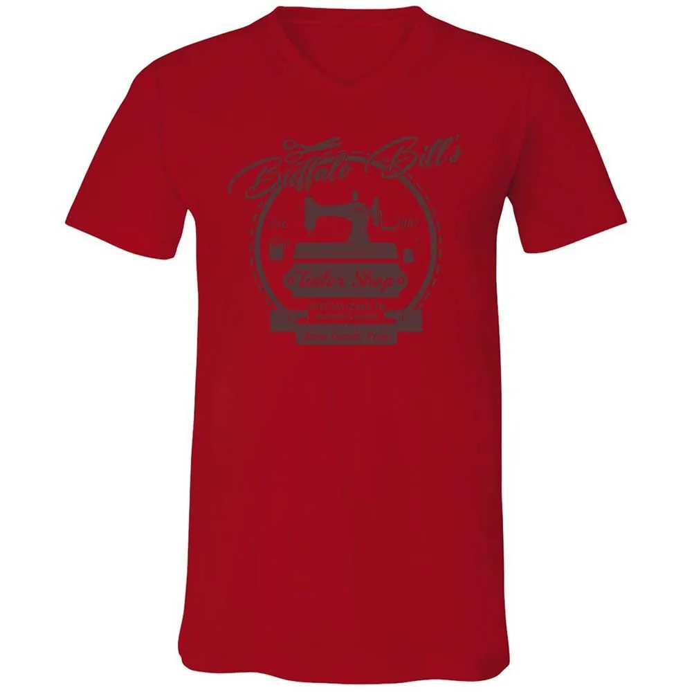 Unisex V-Neck T-Shirt - 7J74FXUU - Red - 5