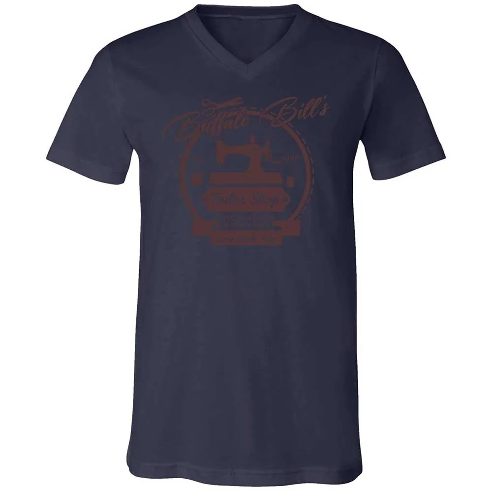 Unisex V-Neck T-Shirt - 7J74FXUU - Navy - 12