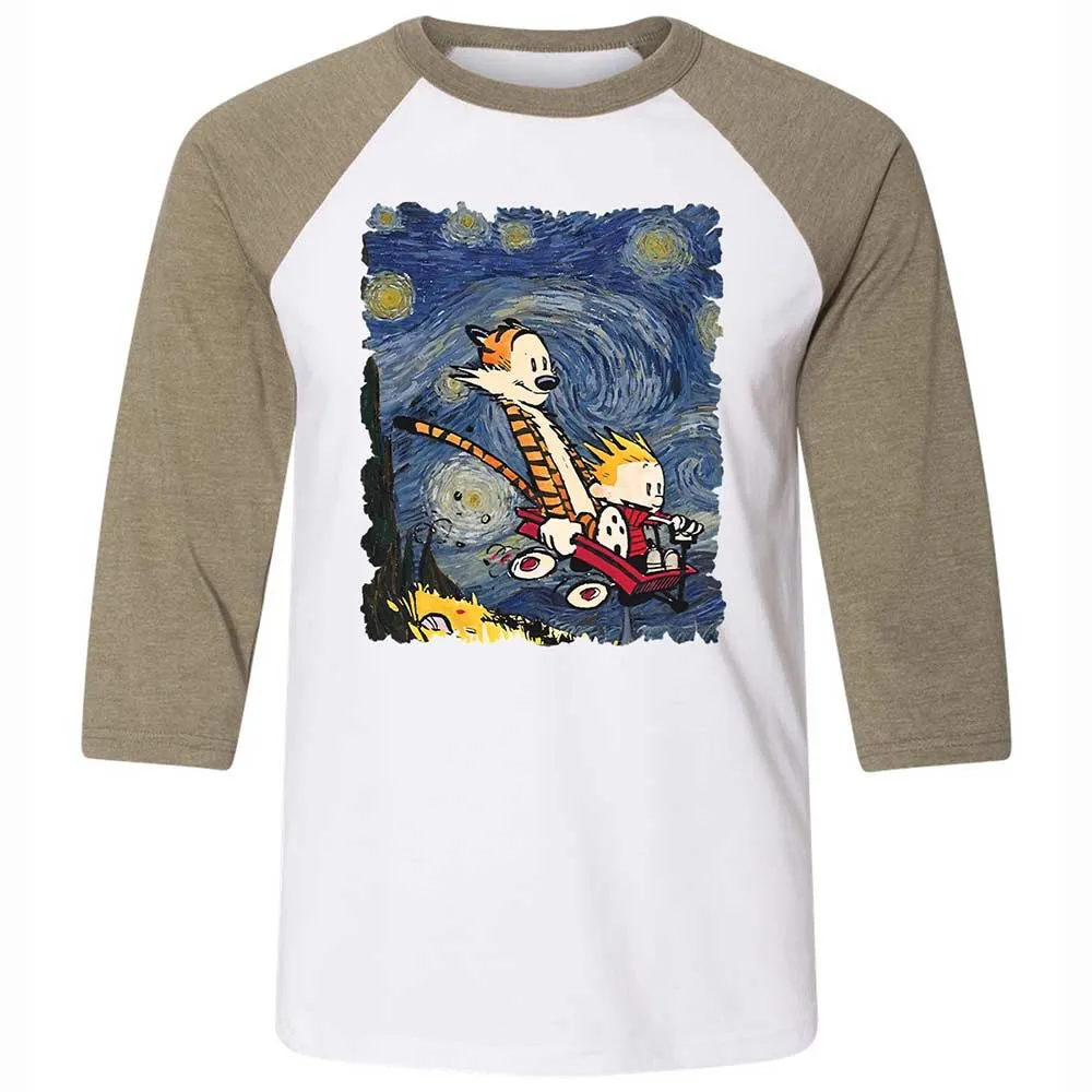 Unisex 3/4 Baseball Tee - SC1DYAYK - White/Heather Olive - 4