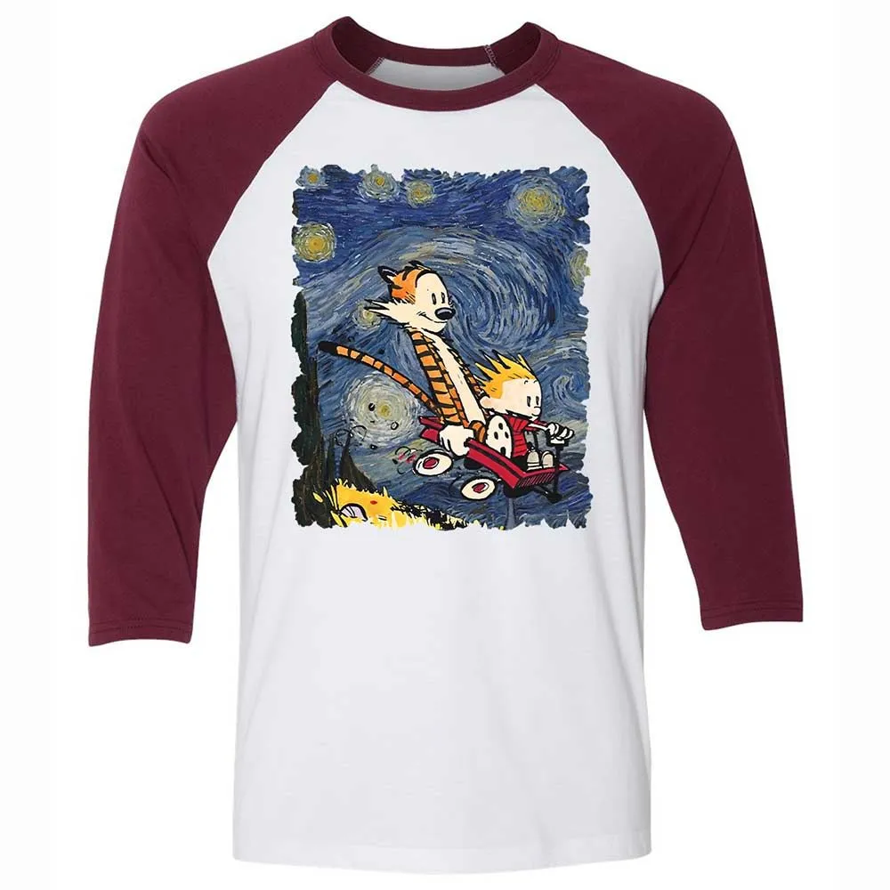 Unisex 3/4 Baseball Tee - SC1DYAYK - White/Maroon - 7