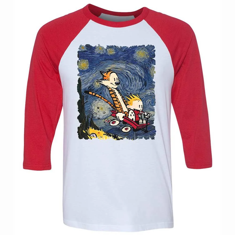 Unisex 3/4 Baseball Tee - SC1DYAYK - White/Red - 9
