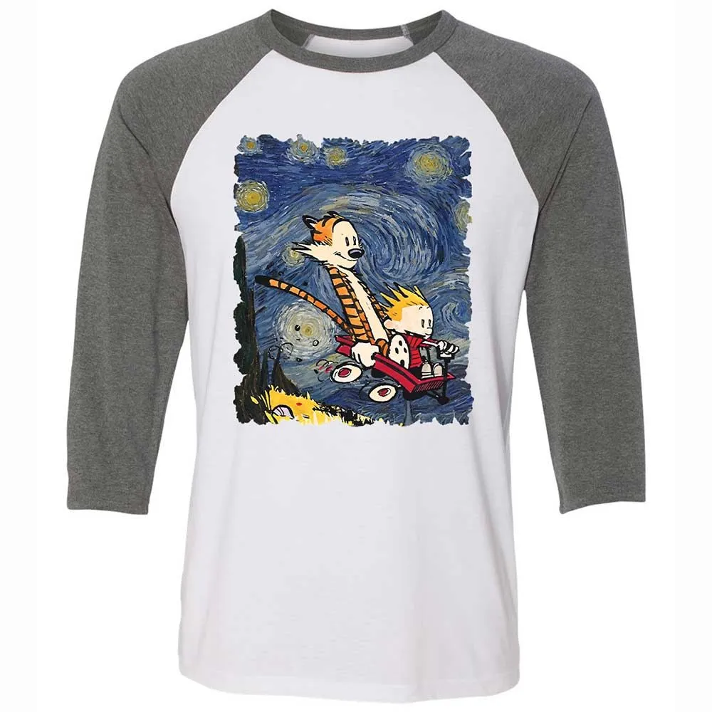Unisex 3/4 Baseball Tee - SC1DYAYK - White/Deep Heather - 11