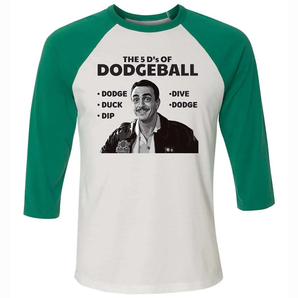 Unisex 3/4 Baseball Tee - 4LZTEVXA - White/Kelly - 6