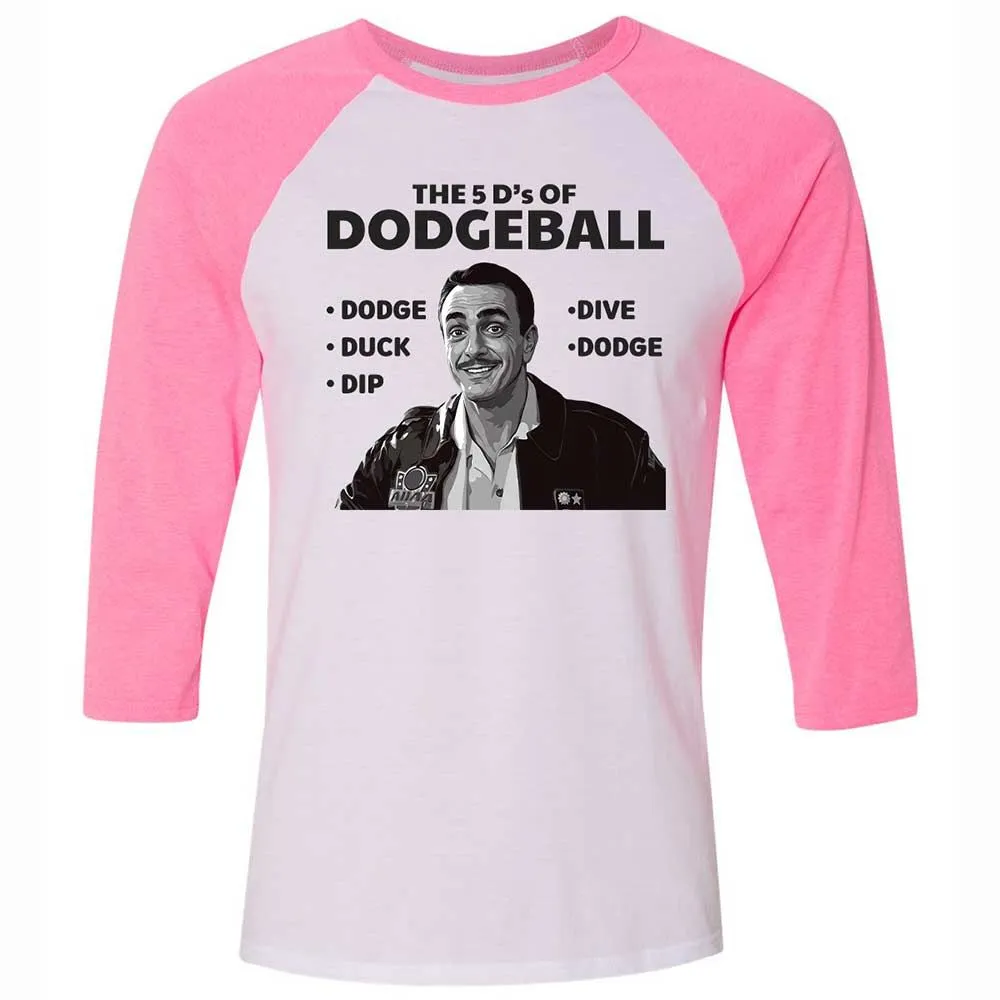 Unisex 3/4 Baseball Tee - 4LZTEVXA - White/Neon Pink - 12