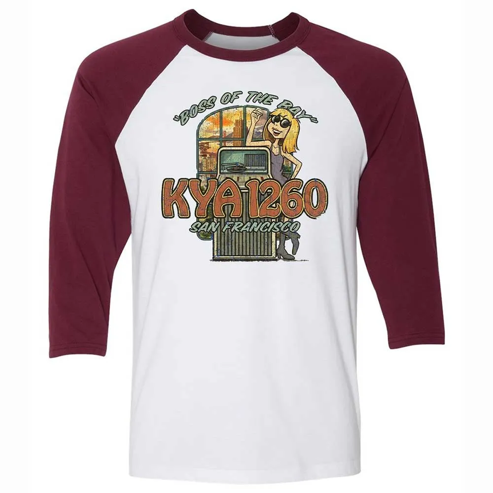 Unisex 3/4 Baseball Tee - 5VAPGKPK - White/Maroon - 7